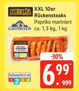Edeka Gutfleisch xxl 10er rückensteaks paprika mariniert Angebot