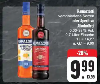 E-Center Ramazzotti verschiedene sorten oder aperitivo alkoholfrei Angebot