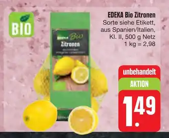 E-Center Edeka bio zitronen Angebot