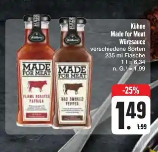 E-Center Kühne made for meat würzsauce Angebot