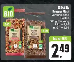 E-Center Edeka bio knusper müsli beeren Angebot