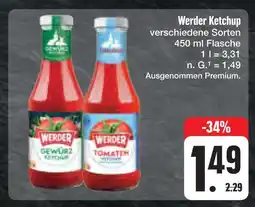 E-Center Werder gewürz ketchup Angebot