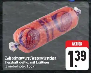 E-Center Zwiebelmettwurst/vesperwürstchen Angebot