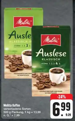 E-Center Melitta kaffee Angebot