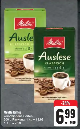 E-Center Melitta kaffee Angebot