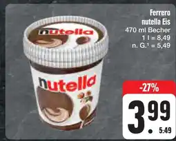 E-Center Ferrero nutella eis Angebot