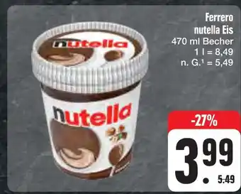 E-Center Ferrero nutella eis Angebot