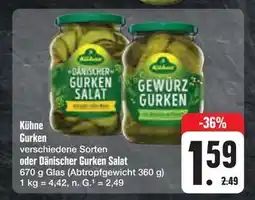 E-Center Kühne gurken Angebot