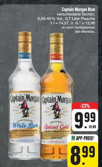 E-Center Captain morgan white rum Angebot
