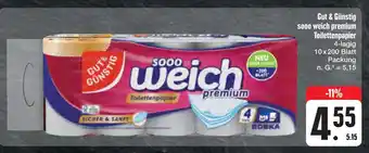 E-Center Gut & günstig sooo weich premium toilettenpapier Angebot