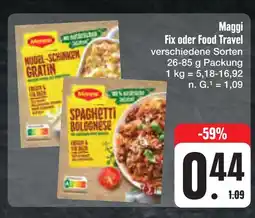 E-Center Maggi fix oder food travel Angebot