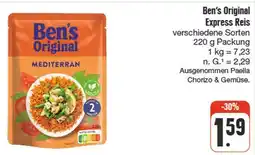 nah & gut Ben's original express reis Angebot