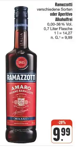 nah & gut Ramazzotti verschiedene sorten oder aperitivo alkoholfrei Angebot