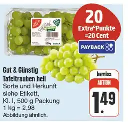 nah & gut Gut & günstig tafeltrauben hell Angebot