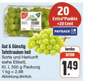 nah & gut Gut & günstig tafeltrauben hell Angebot