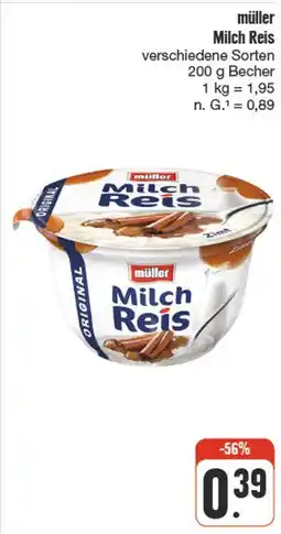 nah & gut Müller milch reis Angebot