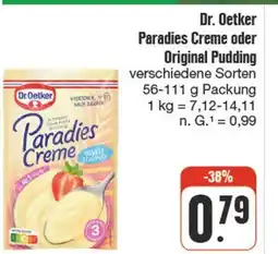 nah & gut Dr. oetker paradies creme oder original pudding Angebot