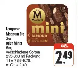 nah & gut Langnese magnum eis Angebot