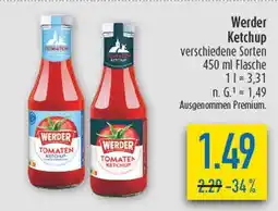 diska Werder ketchup Angebot