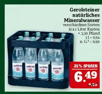 Marktkauf Gerolsteiner natürliches mineralwasser Angebot