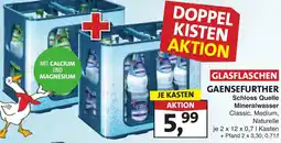 Lösch Depot GAENSEFURTHER Schloss Quelle Mineralwasser Angebot