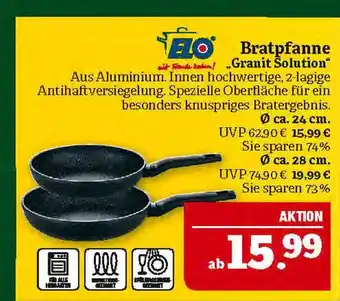 Marktkauf Elo bratpfanne granit solution Angebot