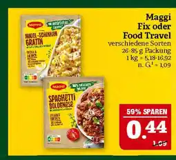 Marktkauf Maggi fix oder food travel Angebot