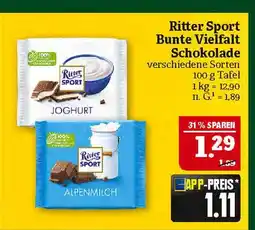 Marktkauf Ritter sport bunte vielfalt schokolade Angebot