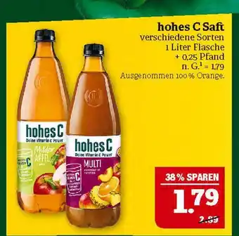 Marktkauf Hohes c milder apfel Angebot