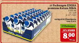 Marktkauf Edeka premium katzen milch Angebot