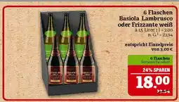 Marktkauf Basiola lambrusco oder frizzante weiß Angebot