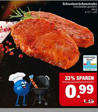 Marktkauf Schweinerückensteaks Angebot