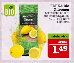 Marktkauf Edeka bio zitronen Angebot