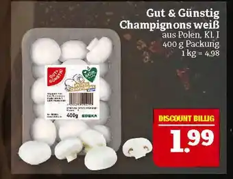Marktkauf Gut & günstig champignons weiß Angebot