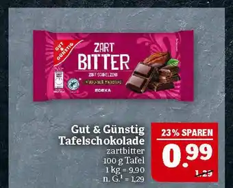 Marktkauf Gut & günstig tafelschokolade Angebot