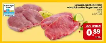 Marktkauf Schweinerückensteaks Angebot