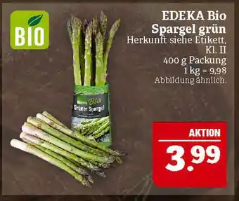 Marktkauf Edeka bio spargel grün Angebot