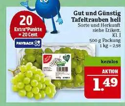 Marktkauf Gut und günstig tafeltrauben hell Angebot