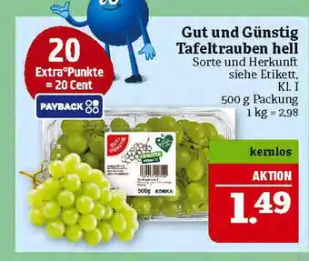 Marktkauf Gut und günstig tafeltrauben hell Angebot