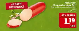 Marktkauf Mettwurst braunschweiger art Angebot