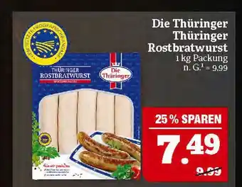 Marktkauf Die thüringer thüringer rostbratwurst Angebot