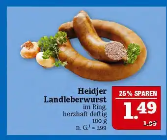 Marktkauf Heidjer landleberwurst Angebot