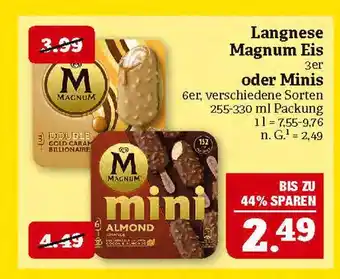 Marktkauf Langnese magnum eis Angebot