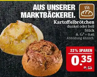 Marktkauf Kartoffelbrötchen dunkel Angebot
