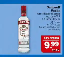 Marktkauf Smirnoff vodka Angebot