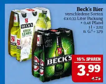 Marktkauf Beck's beck's bier Angebot