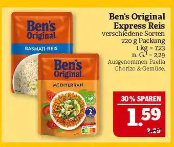 Marktkauf Ben's original express reis Angebot