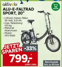 Marktkauf Aktive alu-e-faltrad sport, 20 Angebot