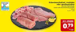 Marktkauf Schweineschnitzel, -rouladen oder -geschnetzeltes Angebot