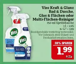 Marktkauf Viss viss kraft & glanz bad & dusche, glas & flächen oder multi-flächen-reiniger Angebot
